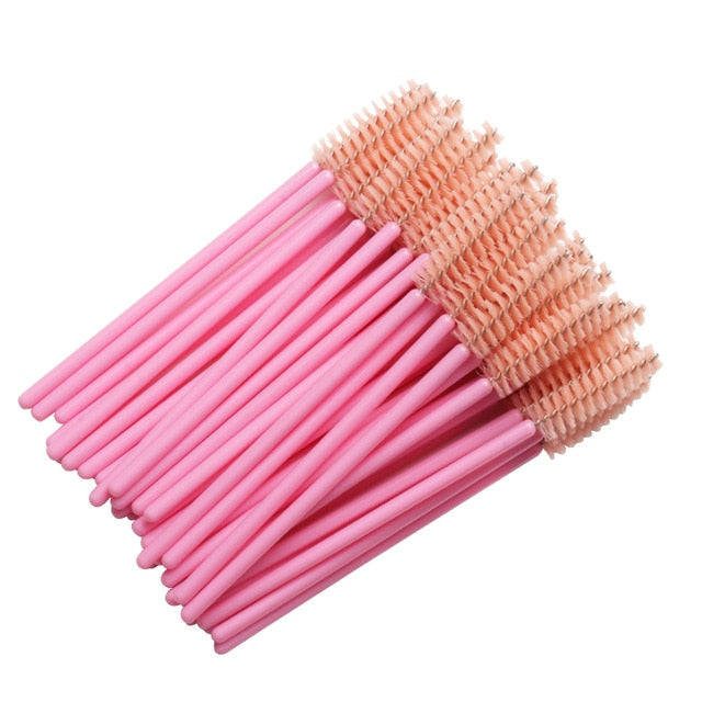 50 pcs Disposable Eyelash/Brow Brush Primadonn Beauty