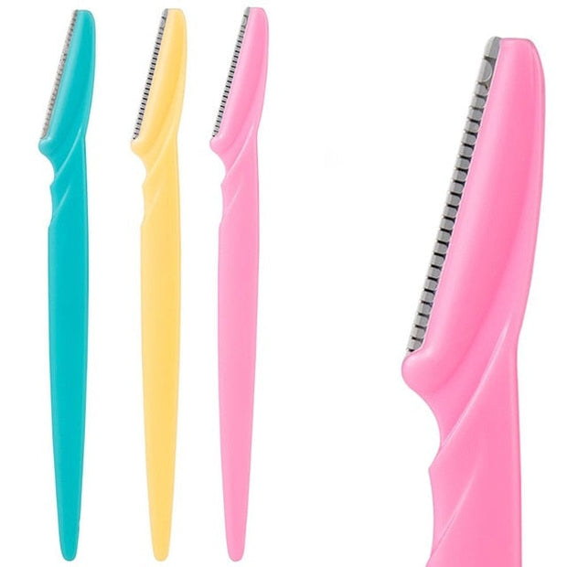 Portable Eyebrow Razor Hair Trimming Tool 10pcs Primadonn Beauty